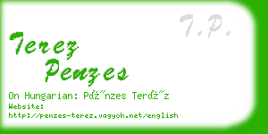 terez penzes business card